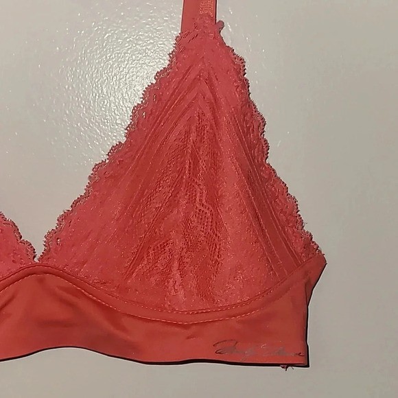 Marilyn Monroe women's bra size large nwot pink coral lace no pads comfy LOT F5 - Picture 3 of 4